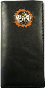 (TD0894137W2) "Ghost Rider" Western Black Rodeo Wallet by Western Trenditions