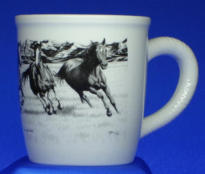 (TG17-4) "Running Free" Western Mug