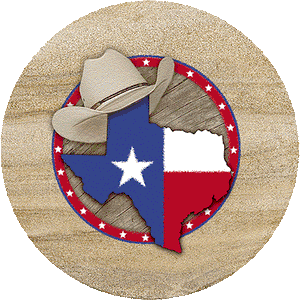 (THS-TT187) "Texas" Sandstone Trivet