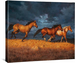 Thunder Ridge – Horses Gallery Wrapped Canvas