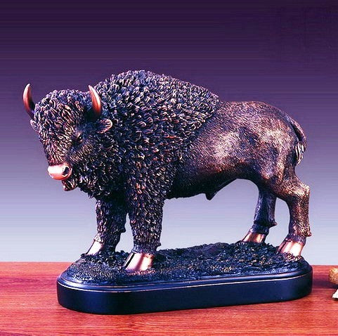 (TN13061) Western Buffalo Sculpture 8-1/2