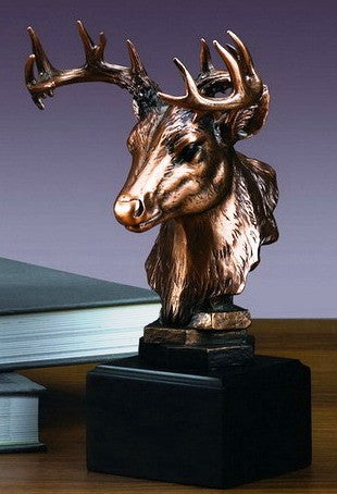 (TN55130) Western Whitetail Deer Head Sculpture