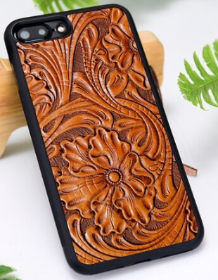 Tooled Print Snap-On Cell Phone Case