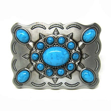 Load image into Gallery viewer, Western Turquoise  Cowgirl Belt Buckle