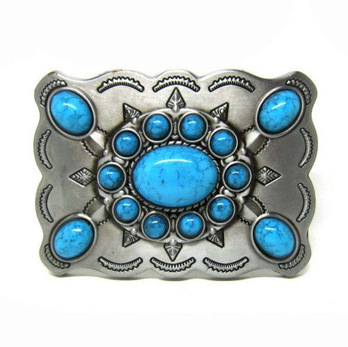 Western Turquoise  Cowgirl Belt Buckle