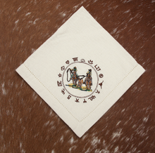 Load image into Gallery viewer, (WCNAP-TR) &quot;Team Roper&quot; 100% Cotton Embroidered Napkins - 4-Piece Set