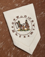 Load image into Gallery viewer, (WCNAP-TR) &quot;Team Roper&quot; 100% Cotton Embroidered Napkins - 4-Piece Set
