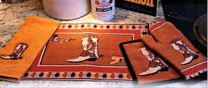 "WESTERN BOOT" Kitchen/Dining Linen Collection