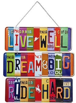 WESTERN VANITY PLATE WALL ART