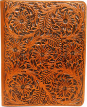 Load image into Gallery viewer, (WFAIPAD1) Western Floral Tan Leather iPad Jacket