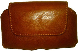 (WFAPC773) Western Tan Leather Cell Phone Holder (Holds iPhone4 & Blackberry)