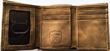 Load image into Gallery viewer, (WFAXRC-T4) Twisted-X Distressed Brown Leather Tri-Fold Wallet