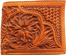 Load image into Gallery viewer, (WFAXWC4-B1) Twisted-X Tan Tooled Bi-Fold Wallet
