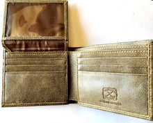 Load image into Gallery viewer, (WFAXWCB-PB1) Twisted-X Brown Distressed Bi-Fold Wallet with Pink Embroidered Logo