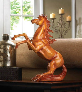 (WSM10015690) Faux Wooden Horse Statue